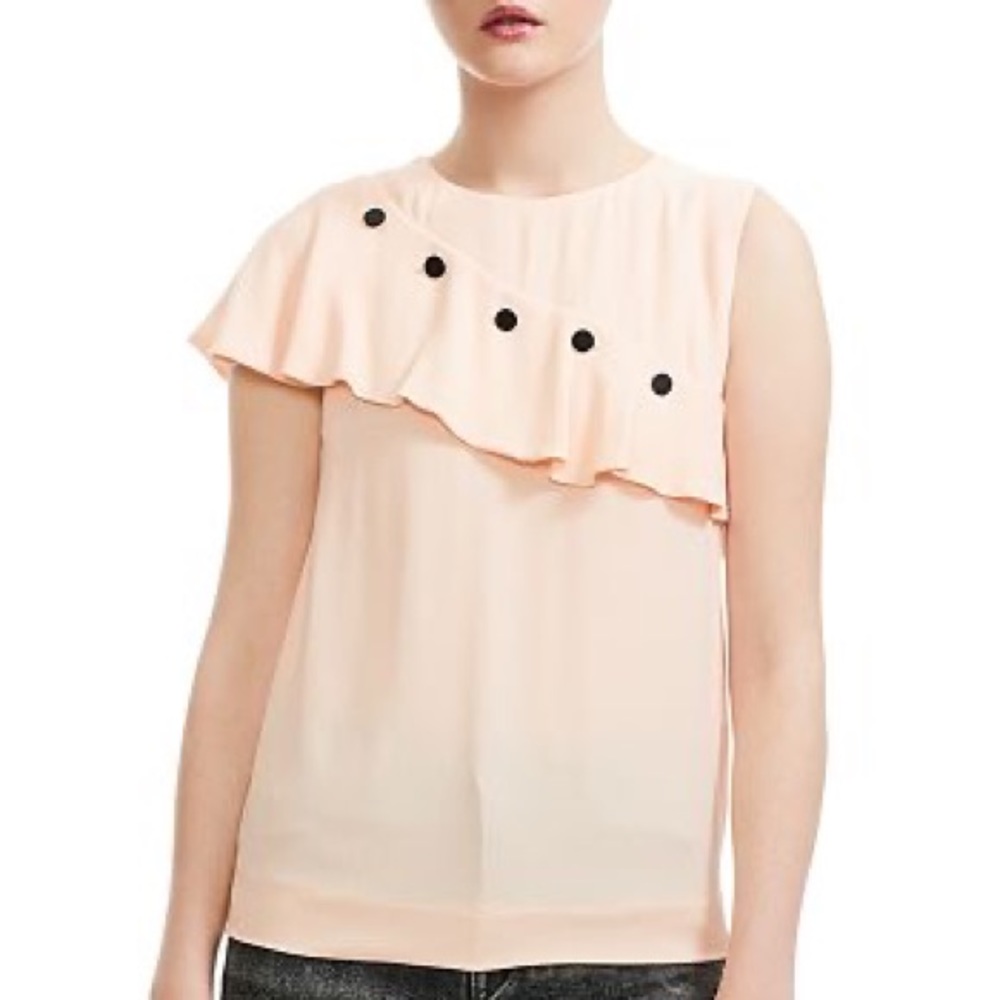 Maje Lorena Ruffle Top - Picture 4 of 5